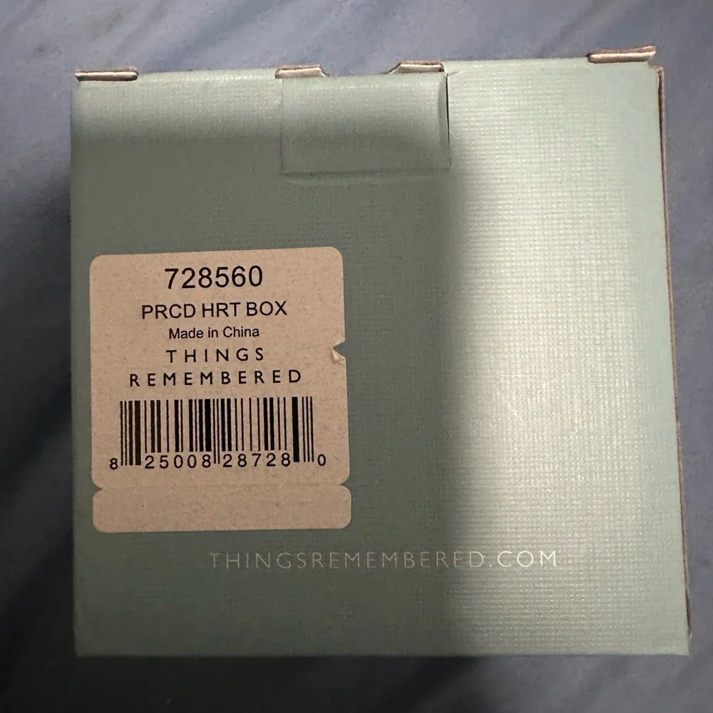 Things Remember Heart-Shaped Rose Gold Jewelry Box